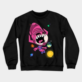 Roasting Planets over an open Sun Crewneck Sweatshirt